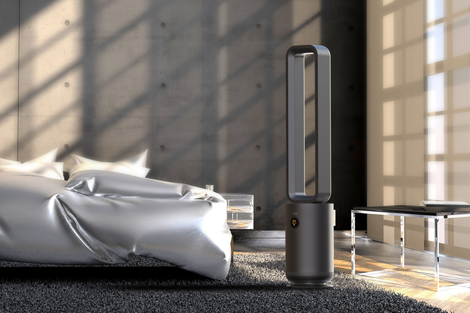 深圳小家电设计公司、无叶风扇工业设计公司、风扇外观结构设计